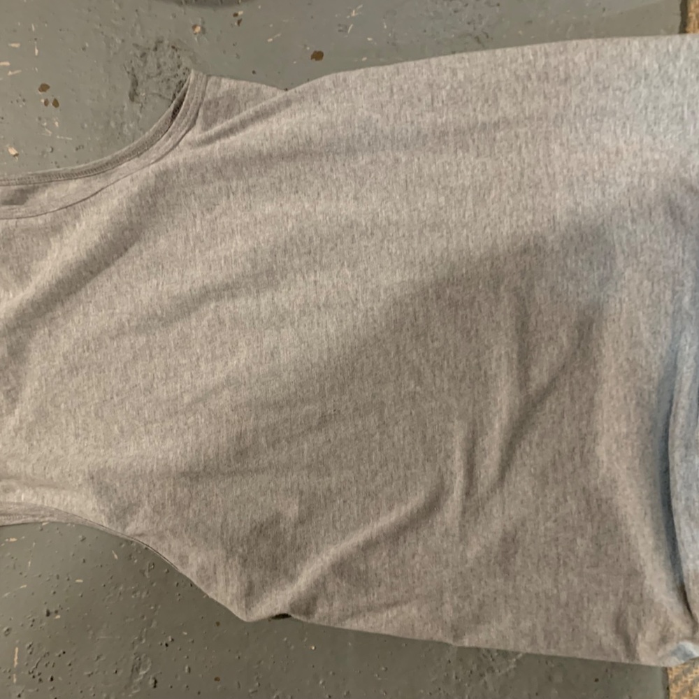 Gray Cotton Tank Top Wife Beater Underwear. Great for gym, work, running. - Picture 8 of 9
